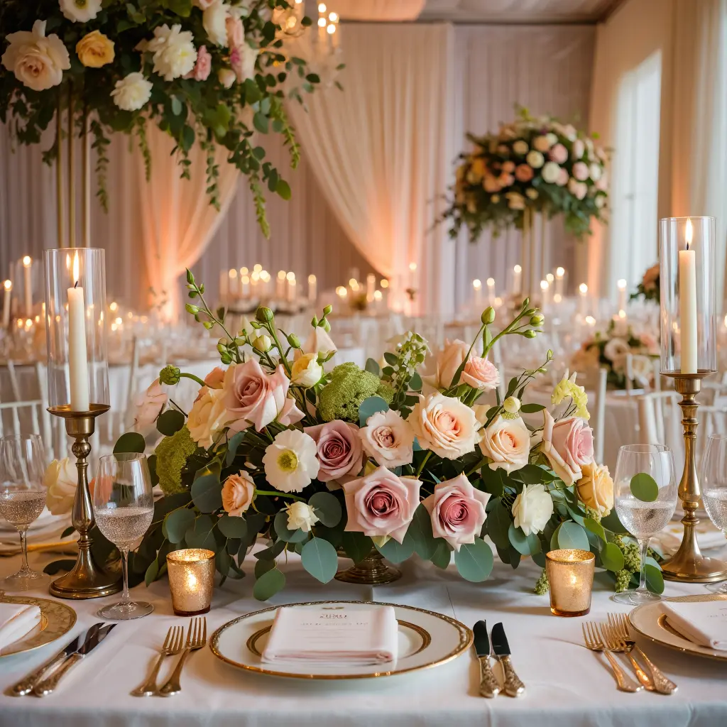 Creative event styling and floral display